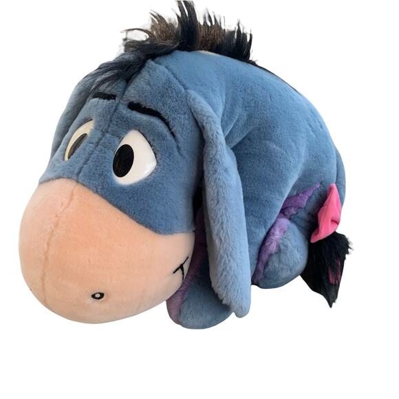 Eeyore Plush Disney Winnie Pooh Stuffed Animal Removable Tail Vintage 14” x 19” - Picture 1 of 14